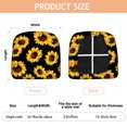 thumbnail image 3 of Black Sunflower Seat Covers for Dining Room Chairs Set Of 4,Stretch Printed Washable Chair Seat Cover with Elastic Ties and Button,Removable Waterproof Couch Cushion Covers, 3 of 6