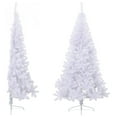 thumbnail image 2 of vidaXL Demi-Arbre de Noël Artificiel avec Support Blanc 180 cm PVC, 2 of 5