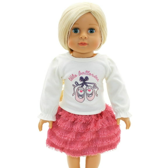 American Fashion World 18" Doll Clothing Little Ballerina Outfit