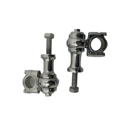 Handlebar Risers Clamp 1 (2" Rise Approx for Universal Motorcycle Chrome Brass