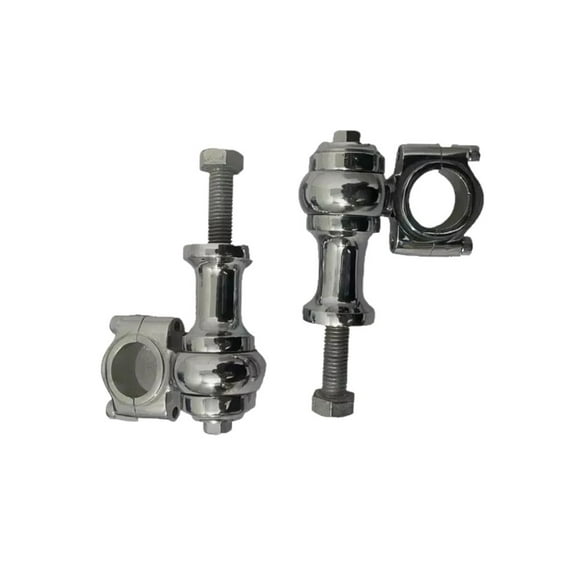 Handlebar Risers Clamp 1 (2" Rise Approx for Universal Motorcycle Chrome Brass