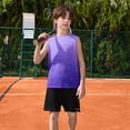 thumbnail image 2 of YunPes Boys Tank Tops Sleeveless Crewneck Gradient T-Shirts Athletic Dry Fit Undershirts Summer Gym Running Muscle T-Shirts for Kids, 2 of 7