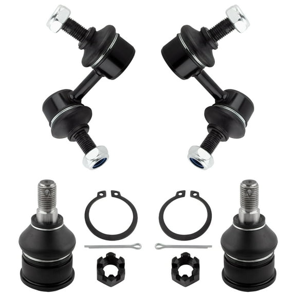 BOXI (Set of 4) 2x Front Stabilizer Sway Bar End Link   2x Front Lower Ball Joints Fit for Honda Element 2003 2004 2005 2006 2007 2008 2009 2010 2011 (NOT FOR SC) | Replace K500004 K90454 K90455
