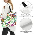 thumbnail image 4 of Bingfone Canvas Tote Bag For Women With Inner Pocket Aesthetic Cute Shopping Tote Bags Reusable Grocery Bags-Paisley, 4 of 9