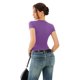 thumbnail image 4 of Body REORIA morado con doble forro básico de manga corta para mujer, 4 of 5