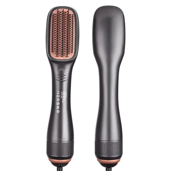 3-in-1 Hot Air Comb Straightener and Hair Dryer for Wet and Dry Hair, Salon Quality Styling Tool for Smooth Straight or Voluminous Curls at Home