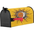 thumbnail image 2 of Mailbox Cover Magnetic Mailbox Wraps, Tribal Style Sun Moon Face Mailbox Covers Large Size 21x25.5 Inch Mail Wrap Post Letter Box Decoration for Outdoor Gardern Yard, 2 of 6