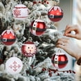 thumbnail image 2 of Xihbxyly Juego de Adornos Navideños, Bolas Colgantes Irrompibles, Diseños de Muñecos de Nieve y Flores Pintados a Mano, Decoración para Árbol de Navidad, Decoraciones para Fiestas y Bodas, Fácil de C, 2 of 7