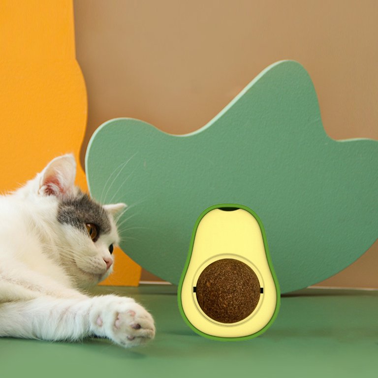 Avocado Tumbler Cat Toy Multifunctional Mint Catnip Ball Leaky Toy