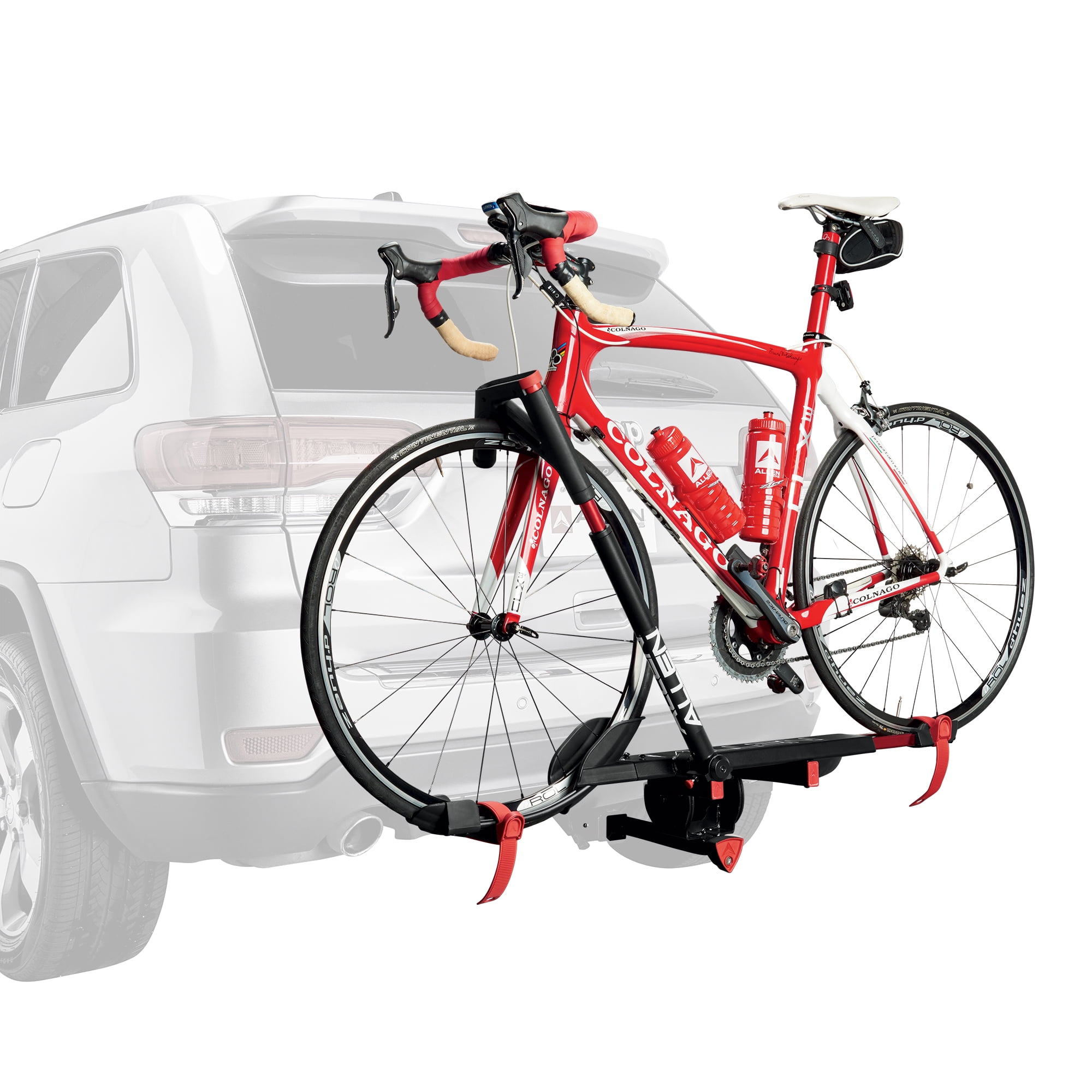 Big Fat Tire Bike Rack Mount Trailer Hitch Tray SUV Universal Carrier Tray Style 