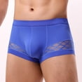thumbnail image 3 of Ropa Interior Para Hombre, Calzoncillos De Nailon Con Empalme De Malla, Cintura Media, Algodón Transpirable, Para Jóvenes., 3 of 8