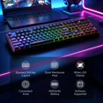 thumbnail image 2 of Teclado gamer inalámbrico Redragon K526 PRO RGB de 104 teclas, 2 of 9
