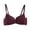 Wine, variant on XFLWAM Lace Bra for Women Adjustable Strap Push Up Full Coverages Everyday Bralette Breathable Thin Lightweight Bras