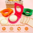 thumbnail image 2 of EIMELI 1/3 Pcs Coupe-Sandwich et Scelleur en Acier Inoxydable Rond Moule à Sandwich 4 Pouces Presse à Sandwich Réutilisable Moule à Pain pour Enfants Boîte Bento Fabrication Sandwiches Tarte, 2 of 9
