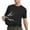 Black, variant on Mens Basic Sun Shirt Short Sleeve Rash Guard Shirt Quick Dry UPF 50+ Sun Protection Swim Shirt