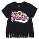 thumbnail image 3 of Conjunto de camiseta y leggings para niñas pequeñas de Barbie, color rosa y negro, 3 of 6
