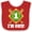 Red and White, variant on Inktastic 1st Birthday Baseball Party Boys Boys Baby Bib