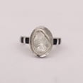 thumbnail image 4 of Mooneye 0.70 CTW Natural Diamond Polki Solitaire Ring 925 Sterling Silver Women Wedding Jewelry, 4 of 5