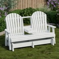 thumbnail image 3 of Wildridge Heritage 5' Glider with Console Glider, White - Outdoor Weather Resistant Recycled Plastic Furniture for Patio, 3 of 4