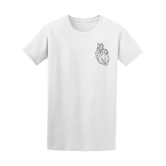 Polygonal Small Heart Tee Men's -Image by Shutterstock