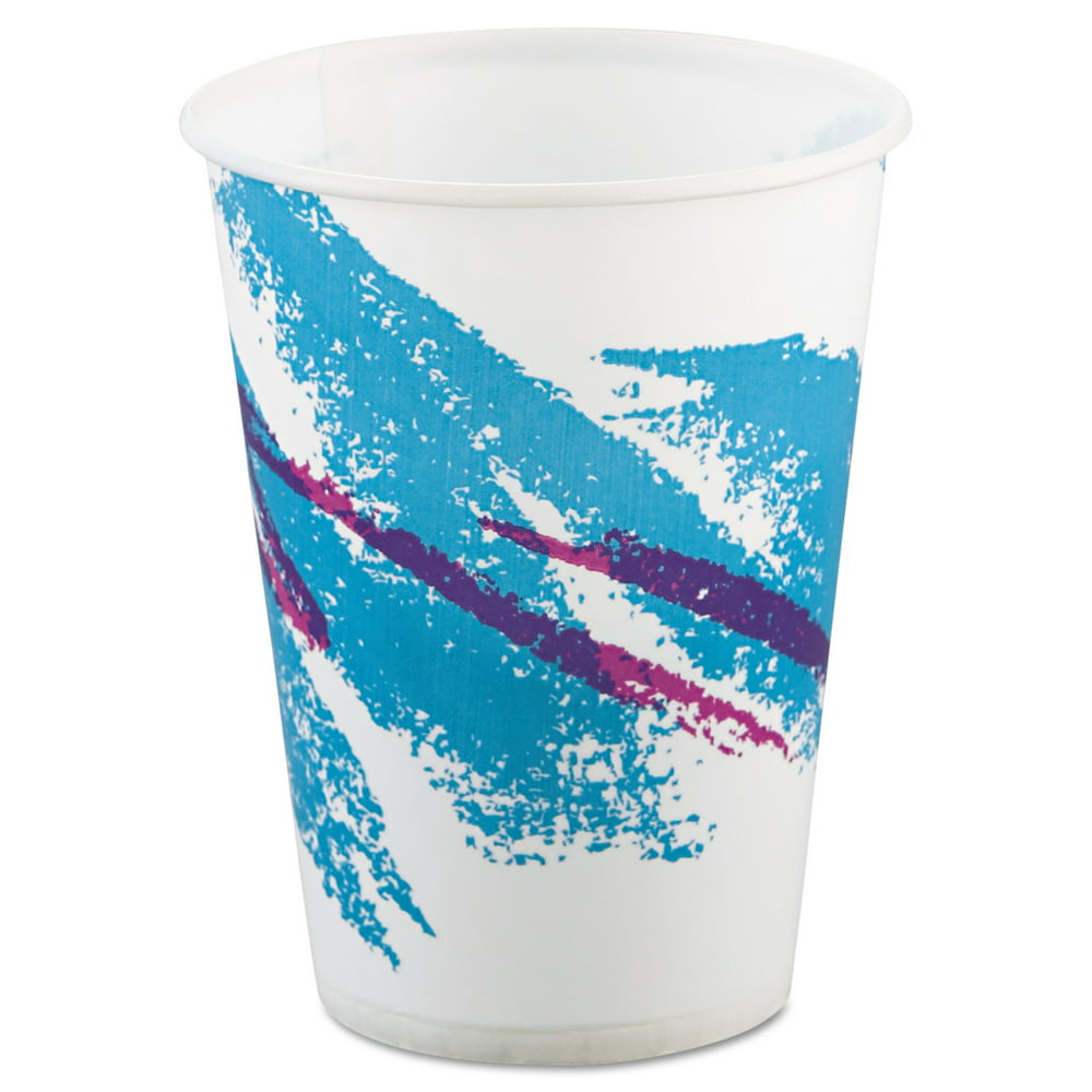 Solo Cup Company Jazz Waxed 9 oz. Paper Cold Cups, 100 count, (Pack of ...