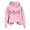 Pink, variant on Womens Sweatshirt Hoodies Long Sleeve Women Hoodies Pullover Cozy Sweatshirts for Women Pink Sweater Fall Sweatshirt Women Fashion