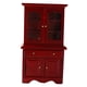 thumbnail image 2 of Mini armario de madera estilo vintage para casa de muñecas a escala 1/12, muebles DIY rojo, 2 of 7