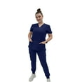 thumbnail image 2 of Fubu Women's V-Neck Scrub Top Medical Nursing Uniform, 2 of 5