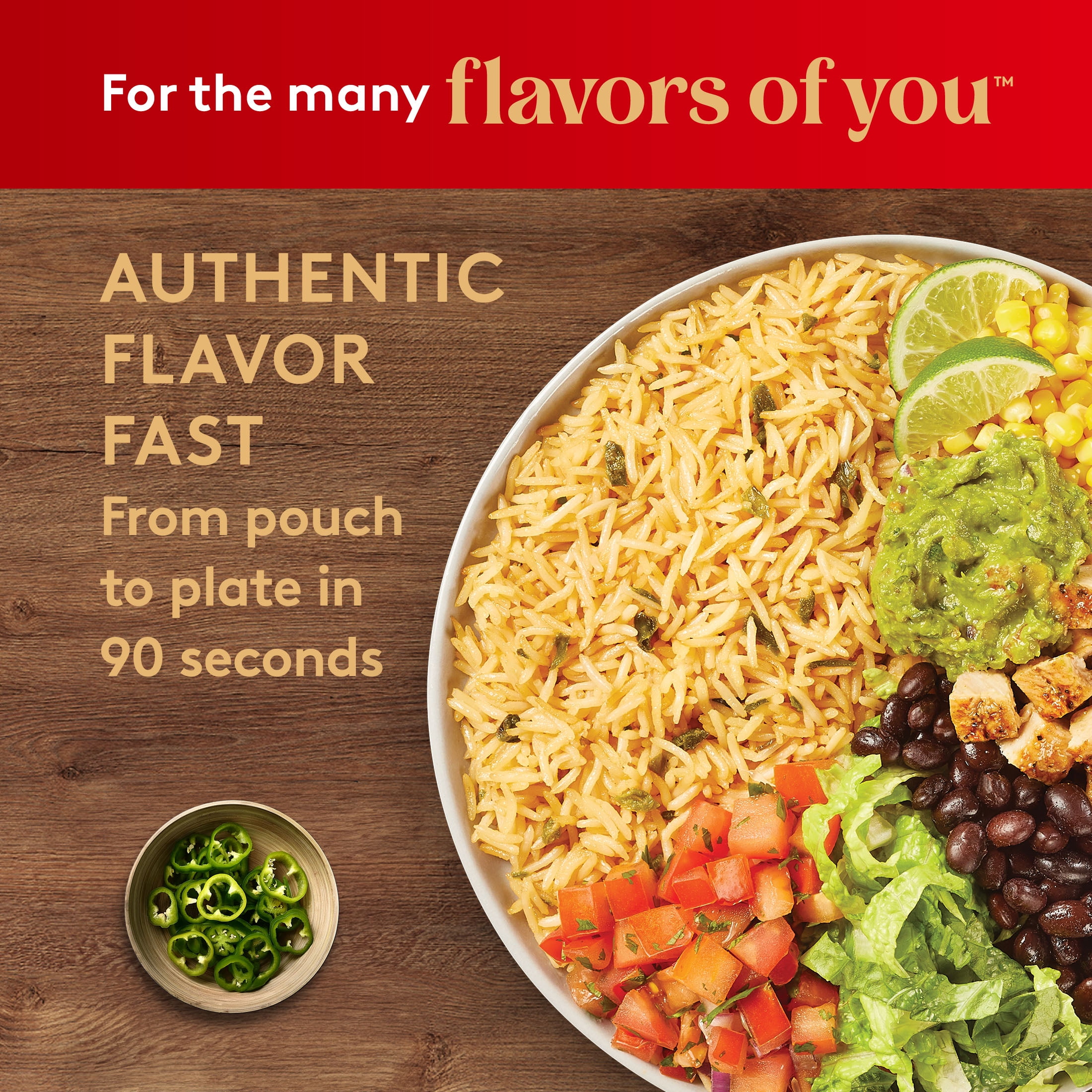 (2 pack) Royal White Queso & Jalapeno Basmati Rice - Ready to Heat Basmati Rice - 8.5 oz Microwaveable Pouch