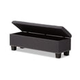 thumbnail image 3 of Hawthorne Collection Banc de Rangement en Gris Foncé, 3 of 8