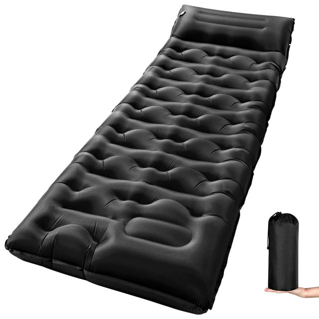 Colchoneta de Camping KASBAH Extra Ancha de 15 cm de Grosor con Bomba