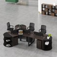 thumbnail image 2 of Heteromorphism Staff Office Desks Employee Combination Simplicity Modern Office Desks Bureau Meuble Working Equipment QF50OD My Lux Decor Round, 2 of 24