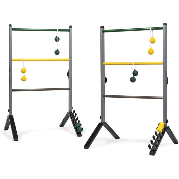 Juego de ladderball de acero premium Gater: incluye material de acero resistente, sistema de puntuación incorporado y todos los accesorios incluidos