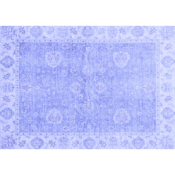 Ahgly Company Indoor Rectangle Oriental Blue Traditional Area Rugs, 3' x 5'
