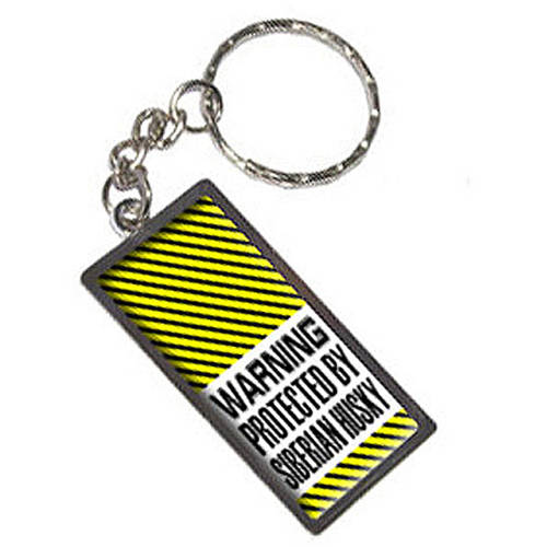 Graphics Siberian Husky Keyring Metal Key Holder Keychain with a dog Solid Key Pendant Key ring