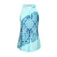 thumbnail image 3 of LilyLLL Womens Halter Camisole Tank Tops Dressy Printed Sleeveless Tunic Blouse Tops, 3 of 5