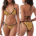 thumbnail image 3 of Balery Bohemian Sunflower Pijama Estampado Bikini de Dos Piezas para Mujer - Conjunto de Bikini Ajustable Sexy y Cómodo para Playa, 3 of 6