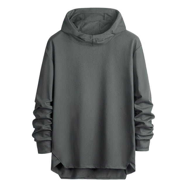 Dolkfu Sudadera con capucha para hombres en invierno, sudadera de manga larga con capucha, sudadera deportiva para hombres. XL