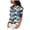 Dark Blue, variant on vigerkar Palm Trees Print Blouses for Women Dressy Casual, Summer Short Sleeve Collared V Neck Tops (Pink, 3XL)