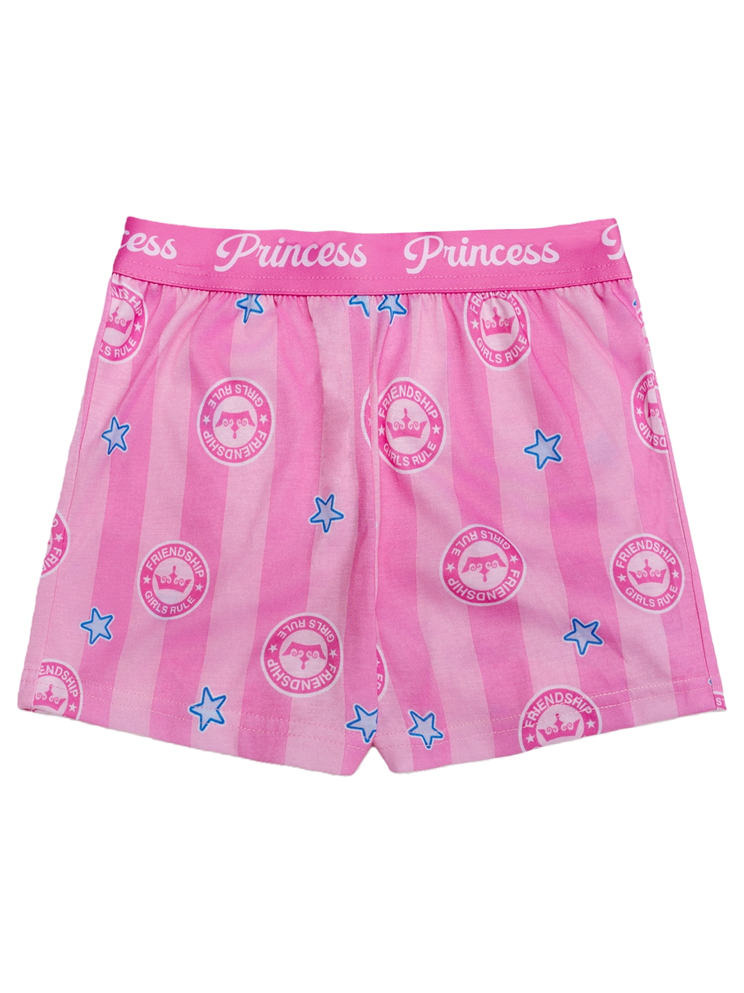 Disney Princess Girls 2-Piece Jersey Short Sleeve Top and Short, Sizes 4-12