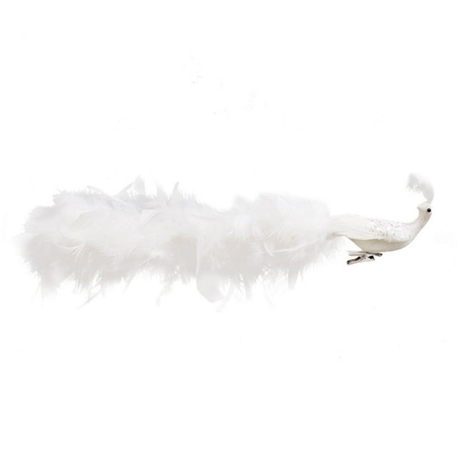 Adornos De Pavos Reales Artificiales Con Clip Room Boda Césped Pájaros Emplumados Soledad Estatua de pavo real
