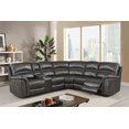 thumbnail image 1 of K-LIVING CANAPÉ SECTIONNEL LOUSIANA LEATHAIRE GRIS, 1 of 2