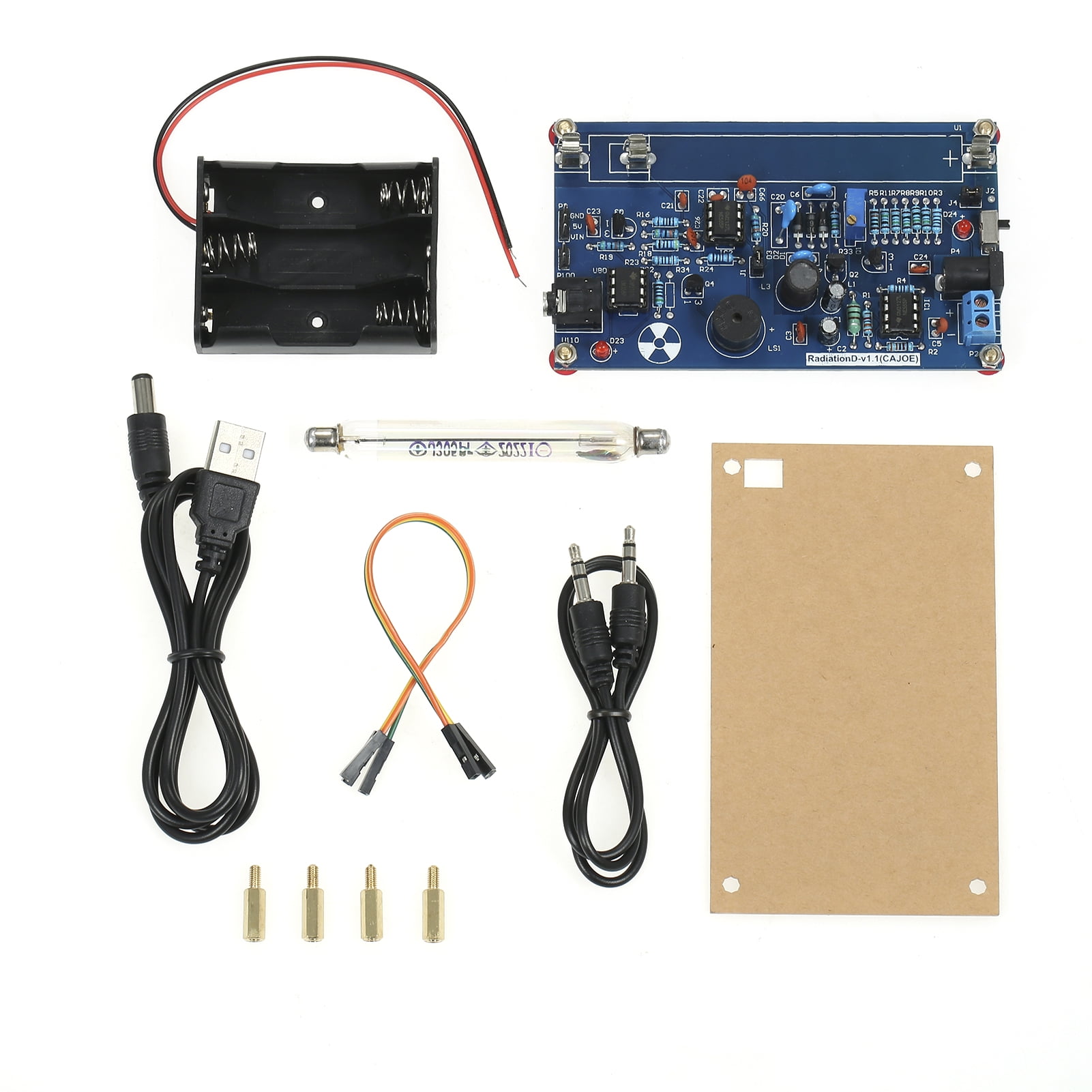 Assembled Radiation Detector System, DIY Miller Tube Nuclear Geiger Counter Kit Module Experimental