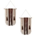 thumbnail image 1 of Wall Tapestry Bohemian Style for Decor 2Pcs Hand-Knitted Tassel Hanging, 1 of 5