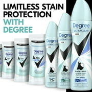 (عبوة من 3 قطع) بخاخ جاف مضاد للتعرق يدوم طويلاً من Degree Ultra Clear، Pure Clean، 3.8 أونصة