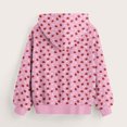 thumbnail image 3 of Odeerbi Kids Boys Girls Hoodies Printed Pullover Hooded Sweatshirts Children's Pattern Printed Round Neck Long Sleeve Hooded Sweatshirt Hot Pink, 3 of 3
