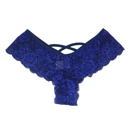 

Intimates 4PC Sexy Women Lace Flowers Low Waist Underwear Panties G-string Lingerie Thongs Spandex Simple Long Sleeve Shirts for Women 4pcs