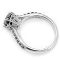 thumbnail image 2 of Sparkle Jewels 2 Ct Round Black CZ Matching Bridal Ring Set 14K White Gold Plated, 2 of 5