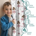 thumbnail image 3 of Blackout Kids Curtains,Ballet Princess Pattern Childrens Insulated Curtains Set Of 2,Bedroom Essentials,Toddler Room Decor 52"x84", 3 of 5