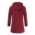 thumbnail image 4 of Vedolay Men's Fall Sweater Long Sleeve Open Front Coat 2023 Red,2XL, 4 of 4